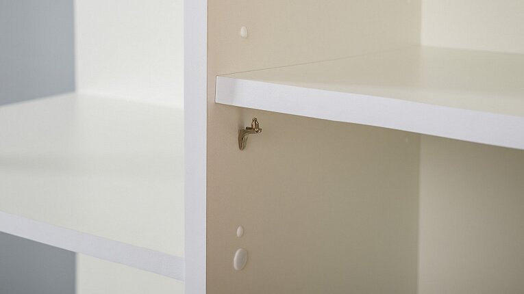 Марвэл Шкаф комбинированный 13.22 Белый PE шагрень / Плэйн / Безмолвная Пустыня