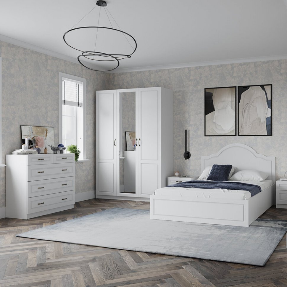 Шкаф 3-х дверный Апполия (ТЭКС) 540 Белый дуб