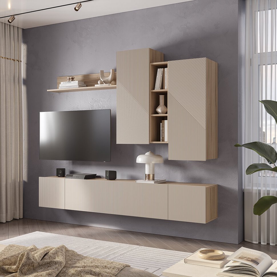 Навесная тумба Эмилия ШКН-03 (БТС) Дуб смоки / Айриш