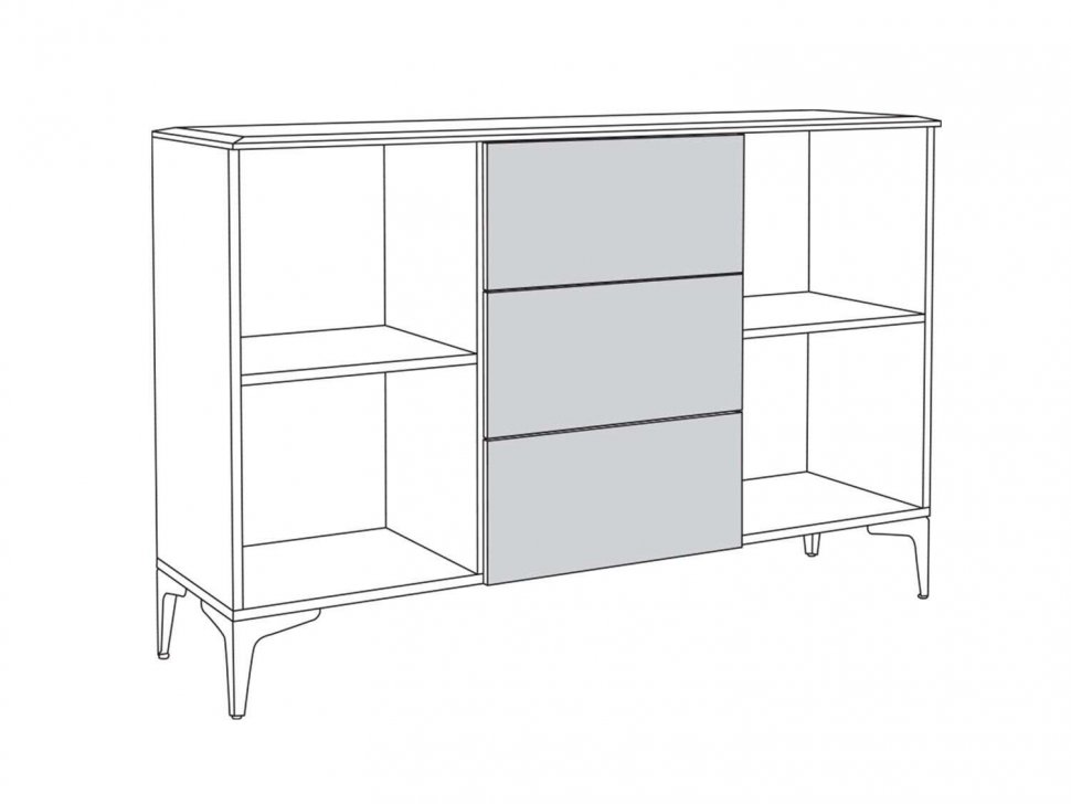 Валенсия комод 13.309.01 Белый