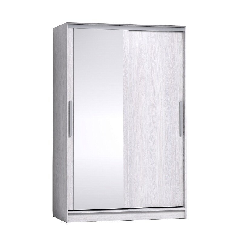 Шкаф-купе Strike 1350 с зеркалом Глазов (Ясень Анкор светлый)