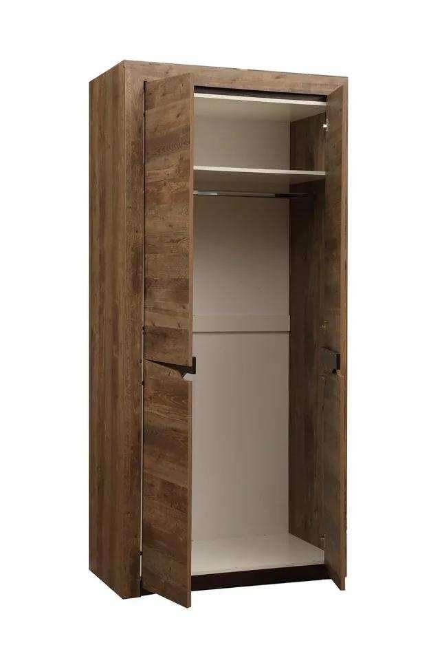 33.03 Лючия 2-х дв. шкаф для одежды кейптаун/венге