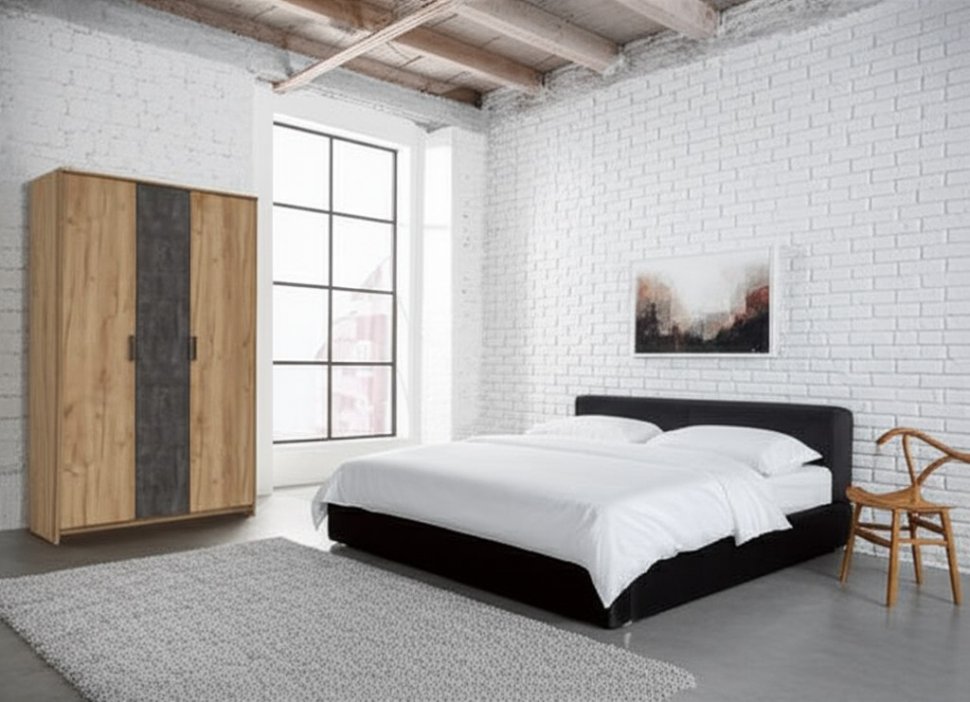 Шкаф трехдверный Лофт