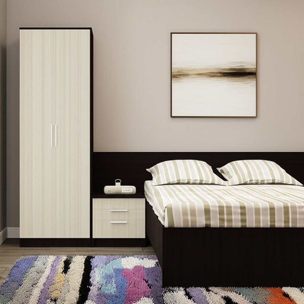 Шкаф Фиеста БТС Венге / Лоредо двухдверный