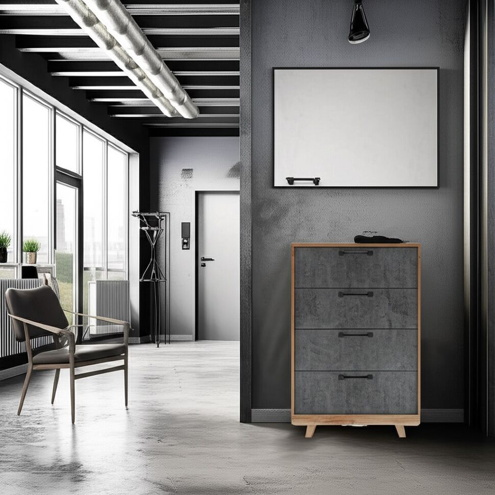 Комод Мегаполис КМ-02 (ТЭКС) M18 / Дуб Каньон