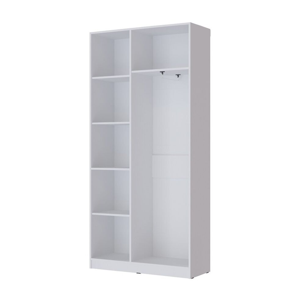 Шкаф двухдверный Апполия (ТЭКС) 400 Белый дуб