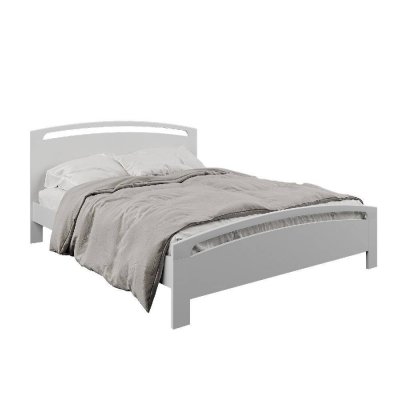 Кровать деревянная с ламелями Balu (Балу) 160х200, белый