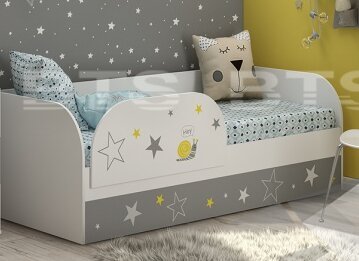 Кровать 80х186 Трио КРП-01 БТС (Звездное детство) с подъемным механизмом