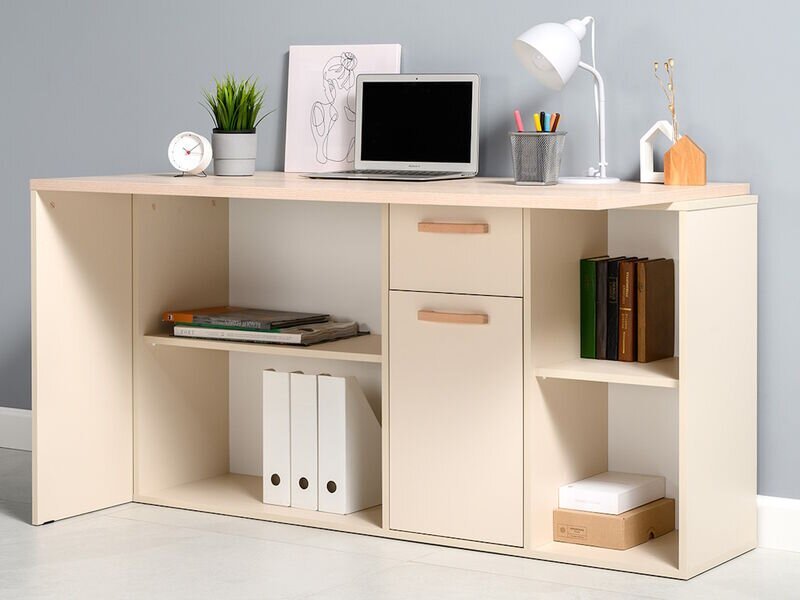 Лайт Стол письменный 03.245 Сатин / Дуб эндгрейн