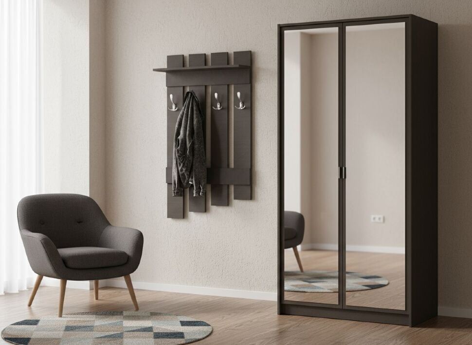 Ивушка 3 Вешалка Бодега темный