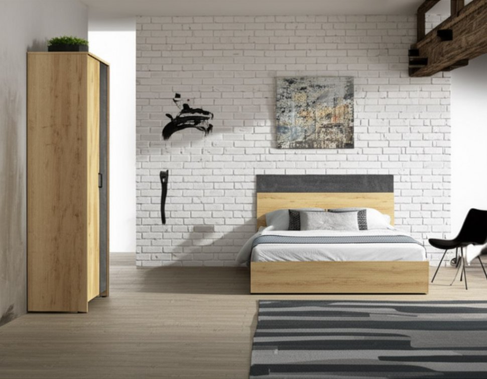 Шкаф двухдверный Лофт