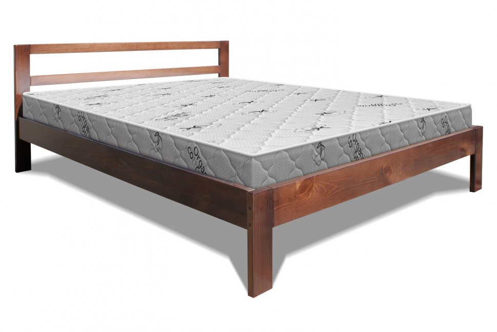 Кровать из массива 160Х200 Марио (Орех) с ламелями