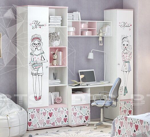 Шкаф с открытыми полками Малибу ШК-18 БТС