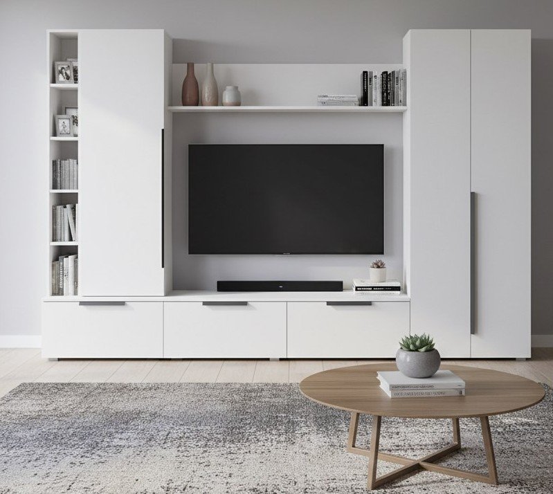 Шкаф многоцелевого назначения 63.02 Аккорд Белый