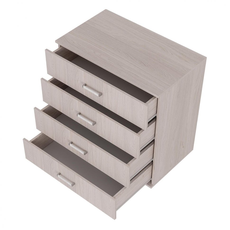 Комод Белла КМ-02 (БТС) Ясень белый