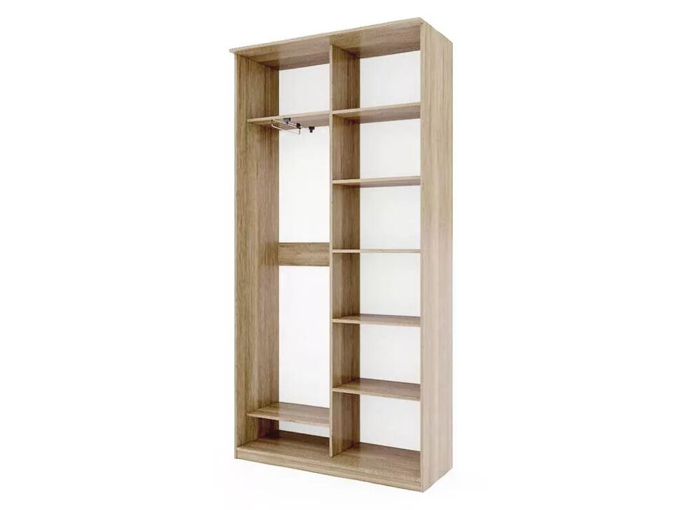 Шкаф купе Модерн 1190х450 2-х дверный 2-х секционный зеркало ясень