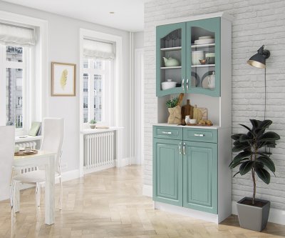 Буфет Прованс 08 (ТЭКС) Клен Бирюза