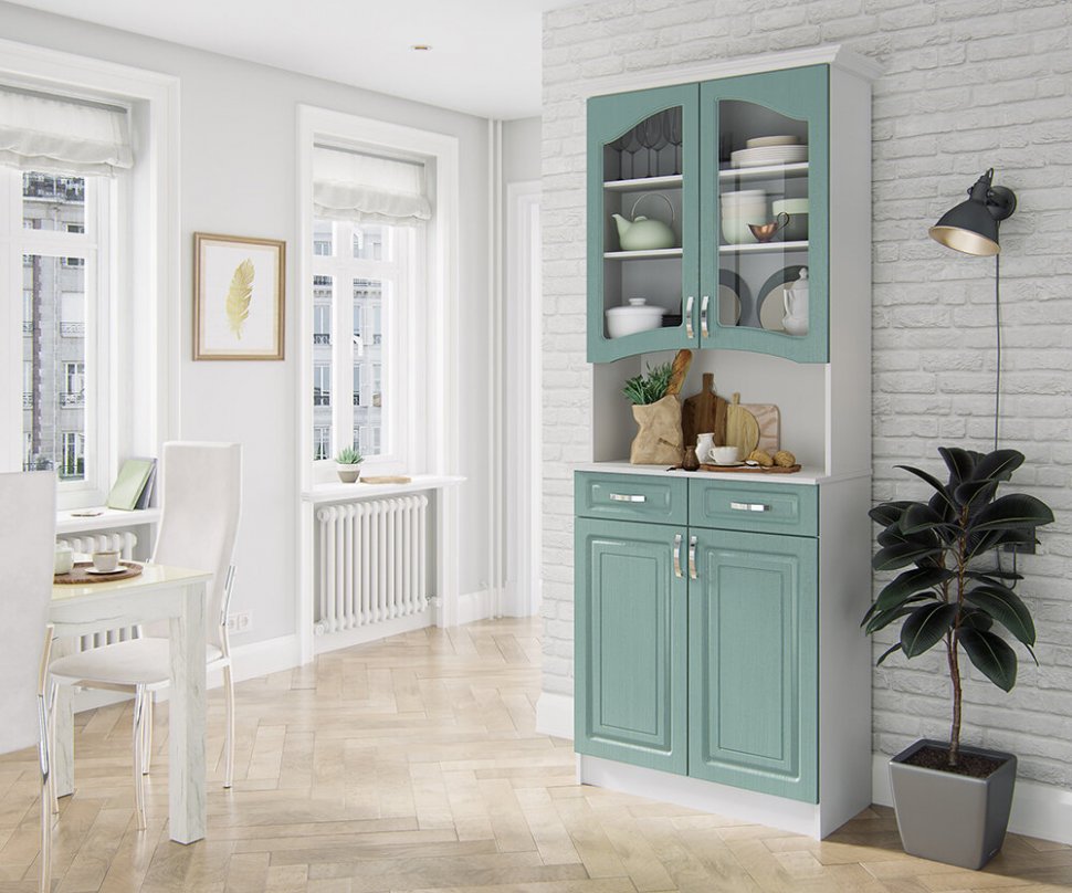 Буфет Прованс 08 (ТЭКС) Клен Бирюза