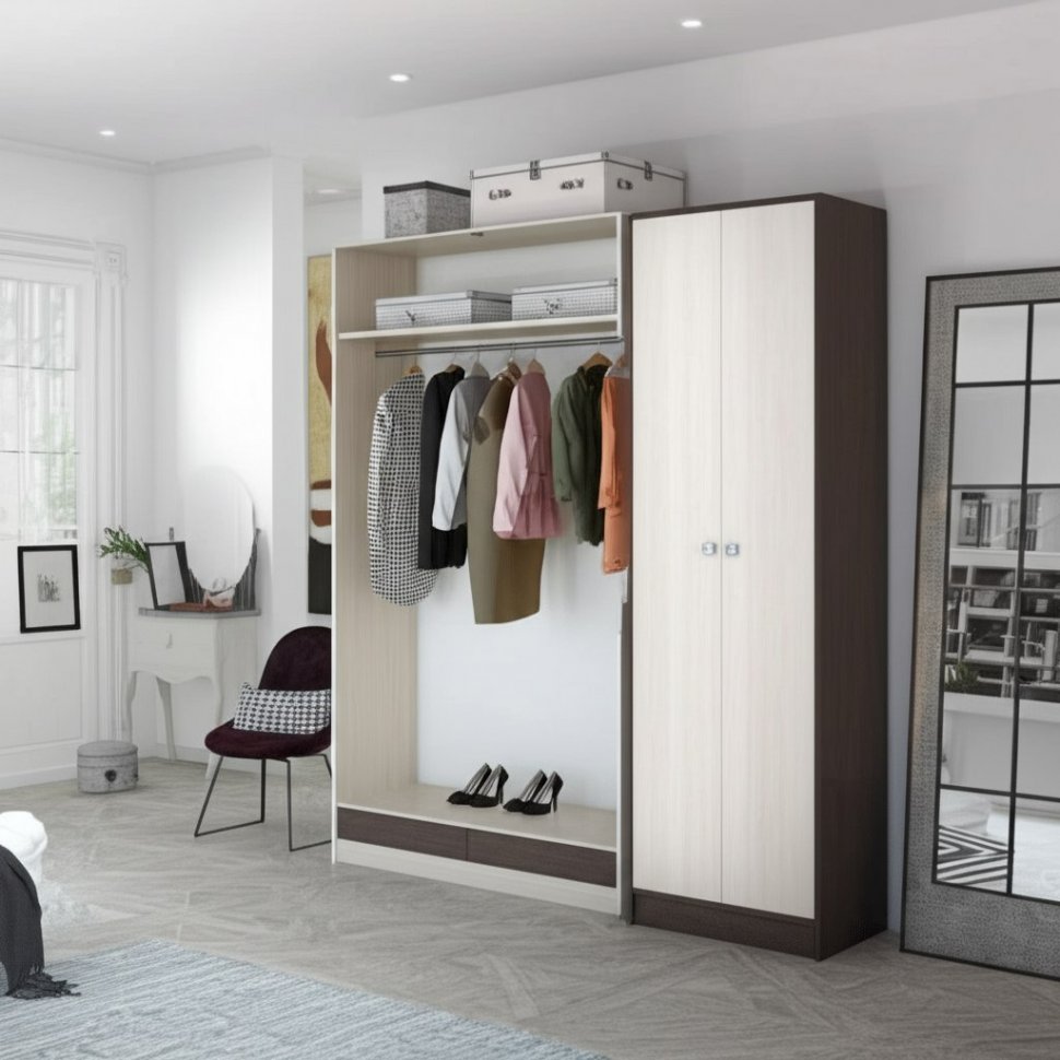 Шкаф ЯПШ-1 Ямайка ТЭКС (Венге)