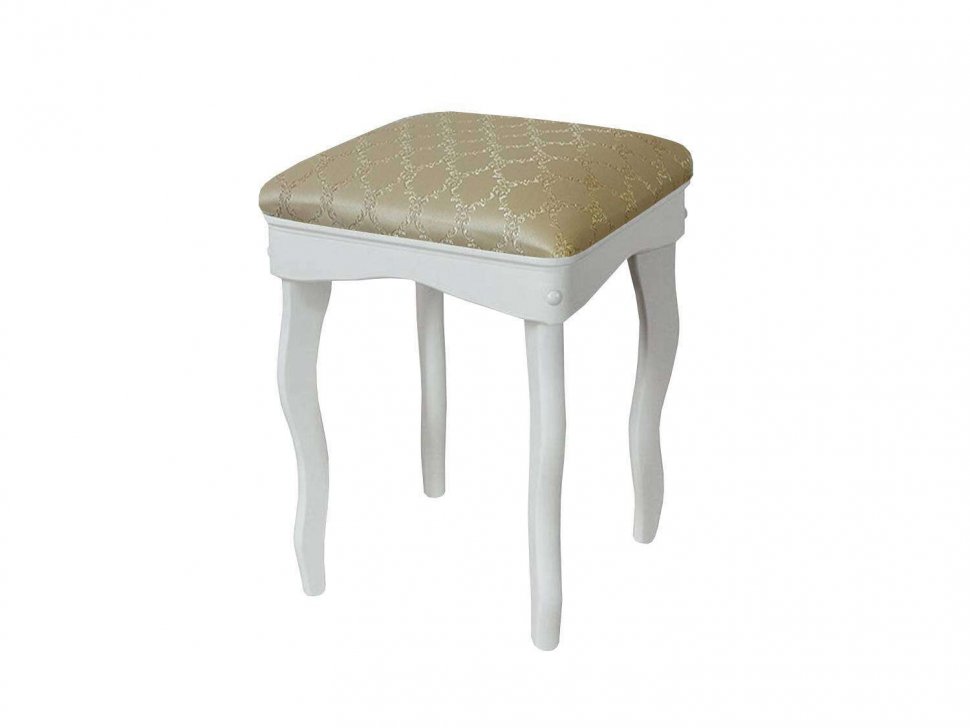 Табурет Т-1 белый/андрис бежевый