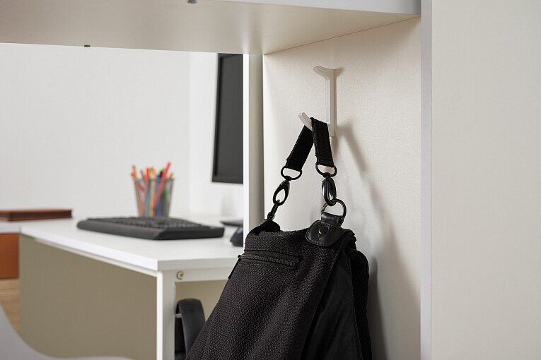 Марвэл Шкаф-пенал 16.316.02 Белый PE шагрень / Плэйн / Безмолвная Пустыня