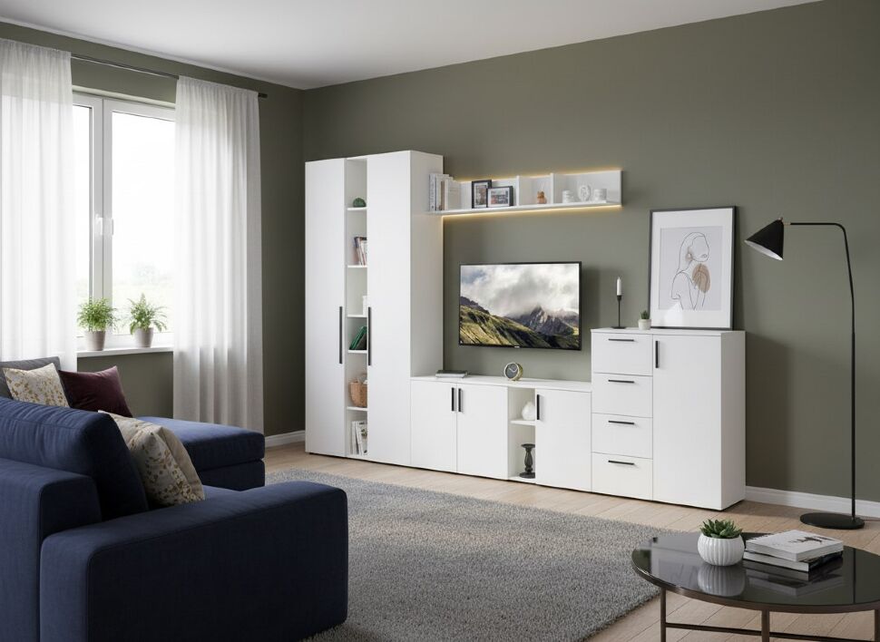 Гостиная Эйр 5 Белый