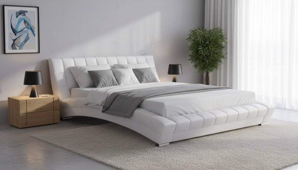 Оливия кровать 160 Белая