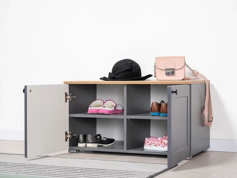 Остин Тумба 13.257 Серый графит/Дуб Вотан