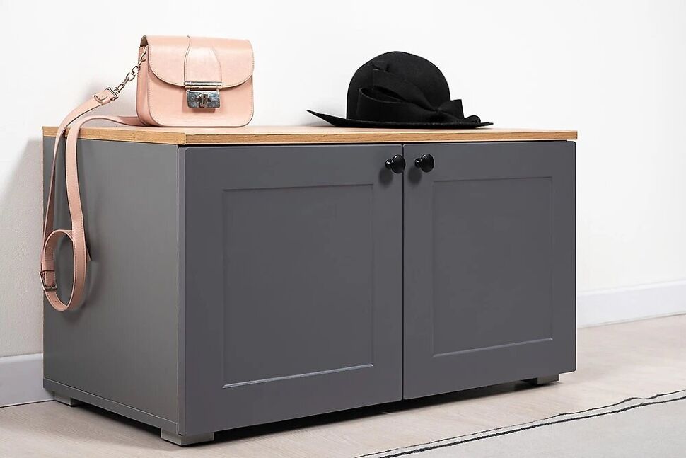 Остин Тумба 13.257 Серый графит/Дуб Вотан