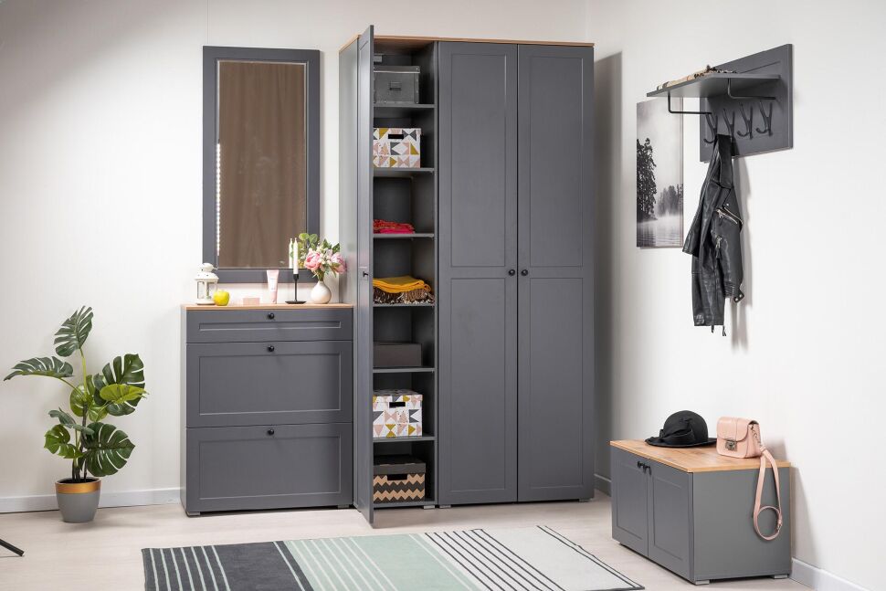 Остин Тумба 13.257 Серый графит/Дуб Вотан