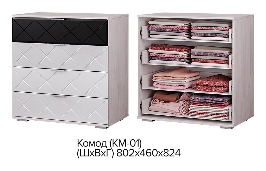 Комод Кимберли КМ-01 Семья Мебелони (БТС)