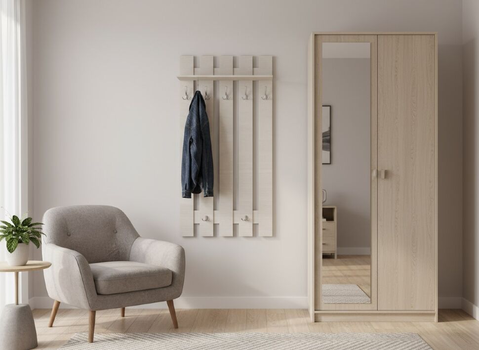 Ивушка 9 Вешалка Бодега светлый