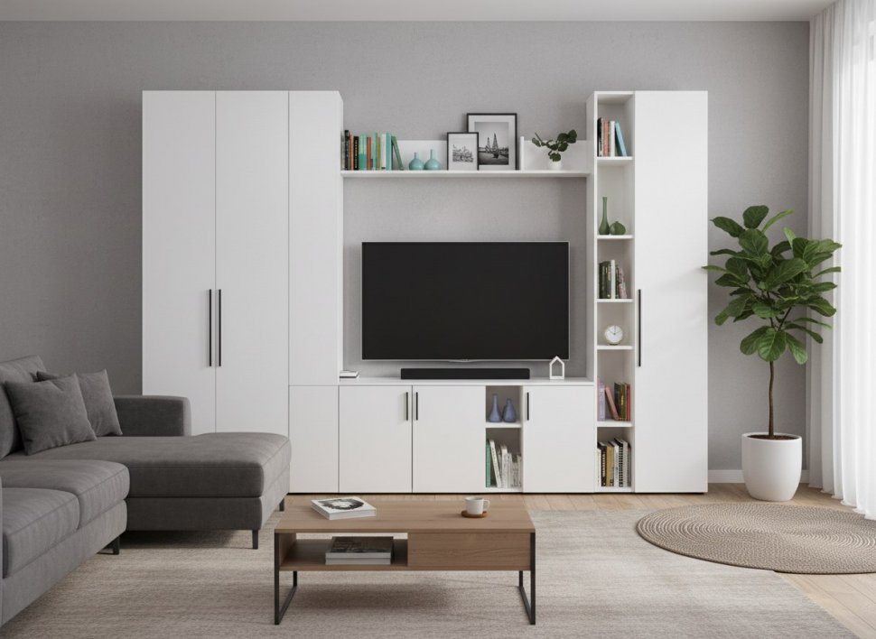 Гостиная Эйр 4 Белый