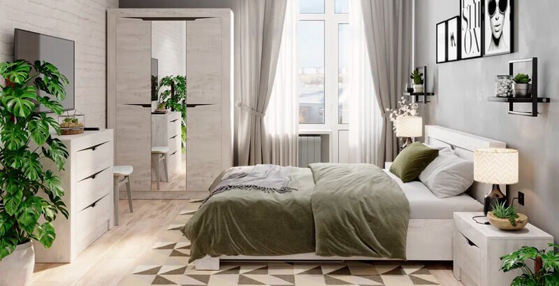 Прикроватная тумба Леонардо ТБ-25 (Семья Мебелони)