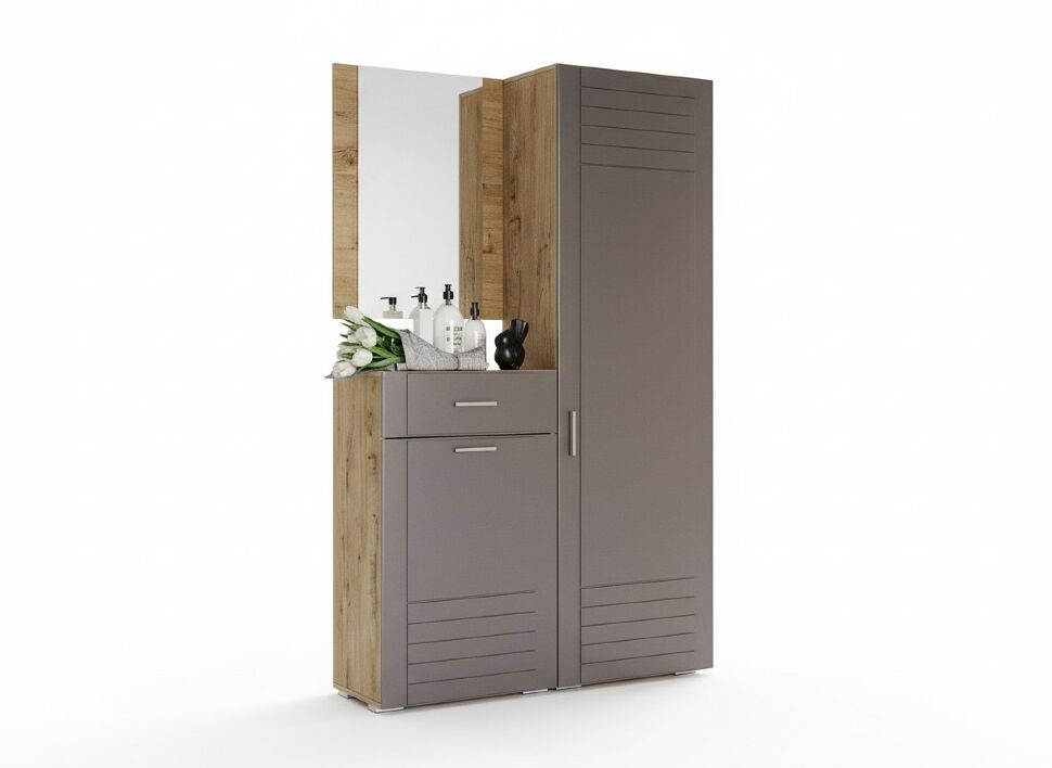 Прихожая Livorno 2 дуб бунратти / софт графит