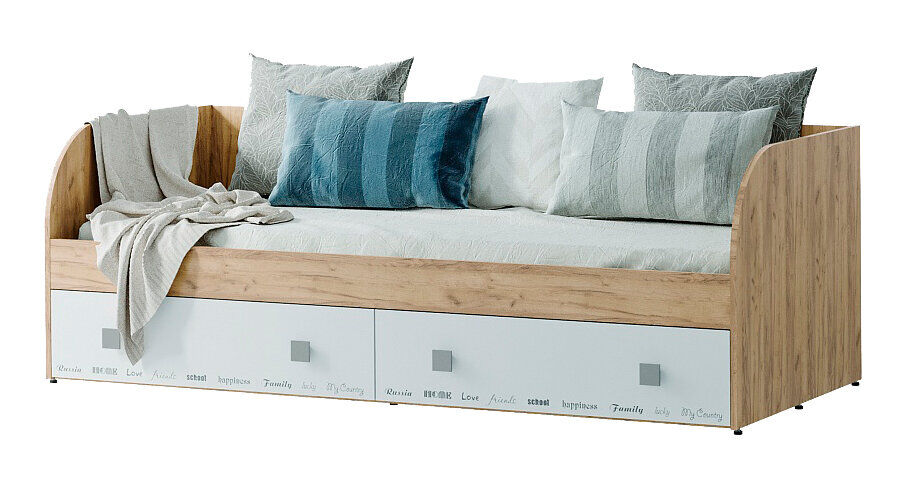 Кровать с ящиками Тренд КР-01 (Мебелони) с настилом ЛДСП