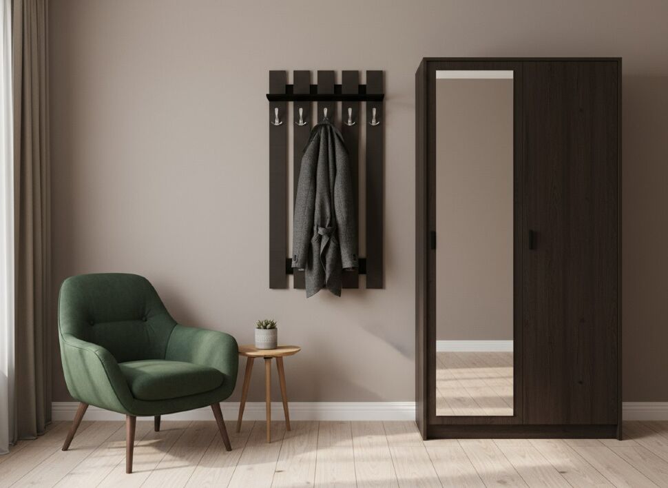 Ивушка 9 Вешалка Бодега темный