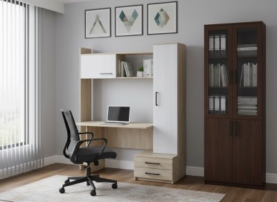 Интел-16 стол компьютерный Дуб сонома / Анкор Светлый