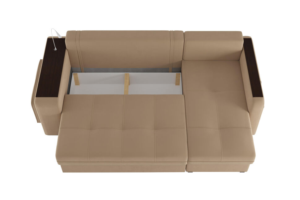 Диван угловой Smart 4 Б4-2Т-1Пф-Б3 Велюр Velutto 05