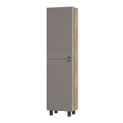 Шкаф-пенал Олива ПН-01 (БТС) Муссон софт / Дуб Каньон