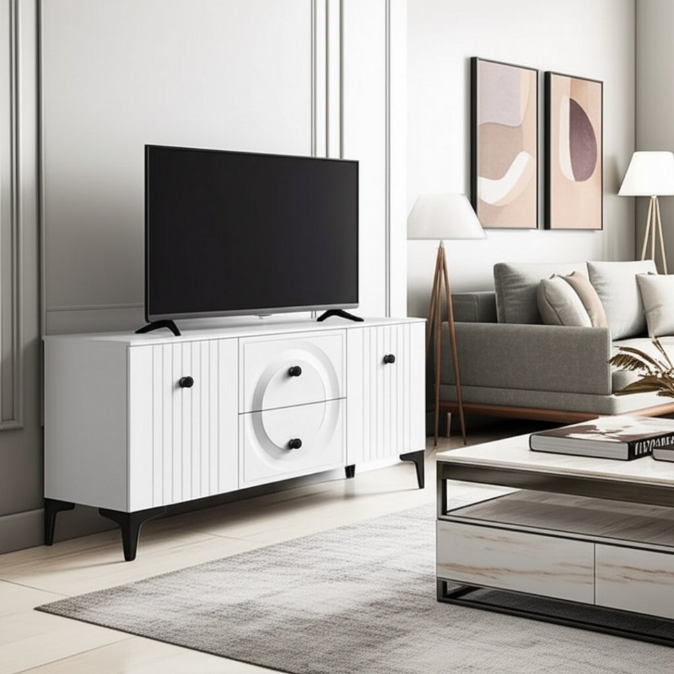 Валенсия тумба под ТВ 16.45 Белый