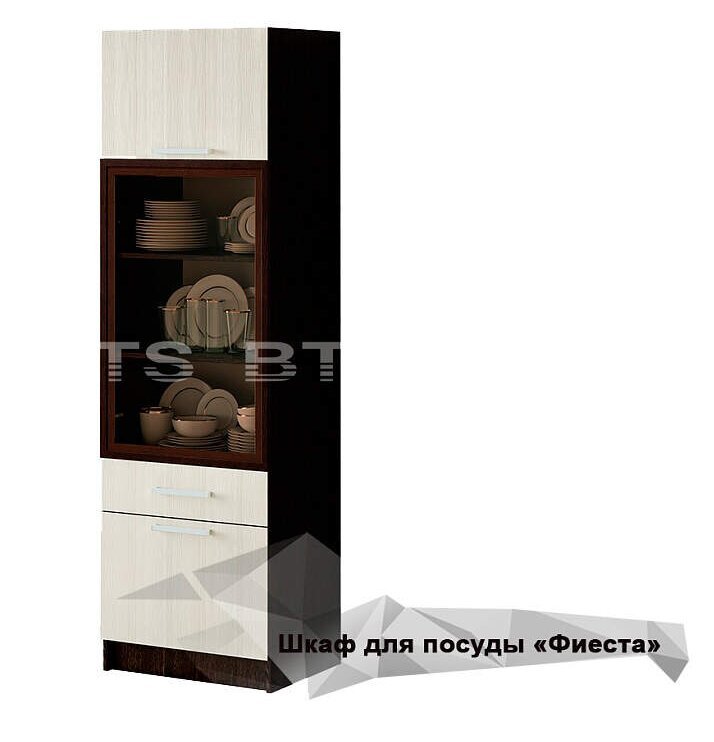 Шкаф-витрина для посуды Фиеста БТС