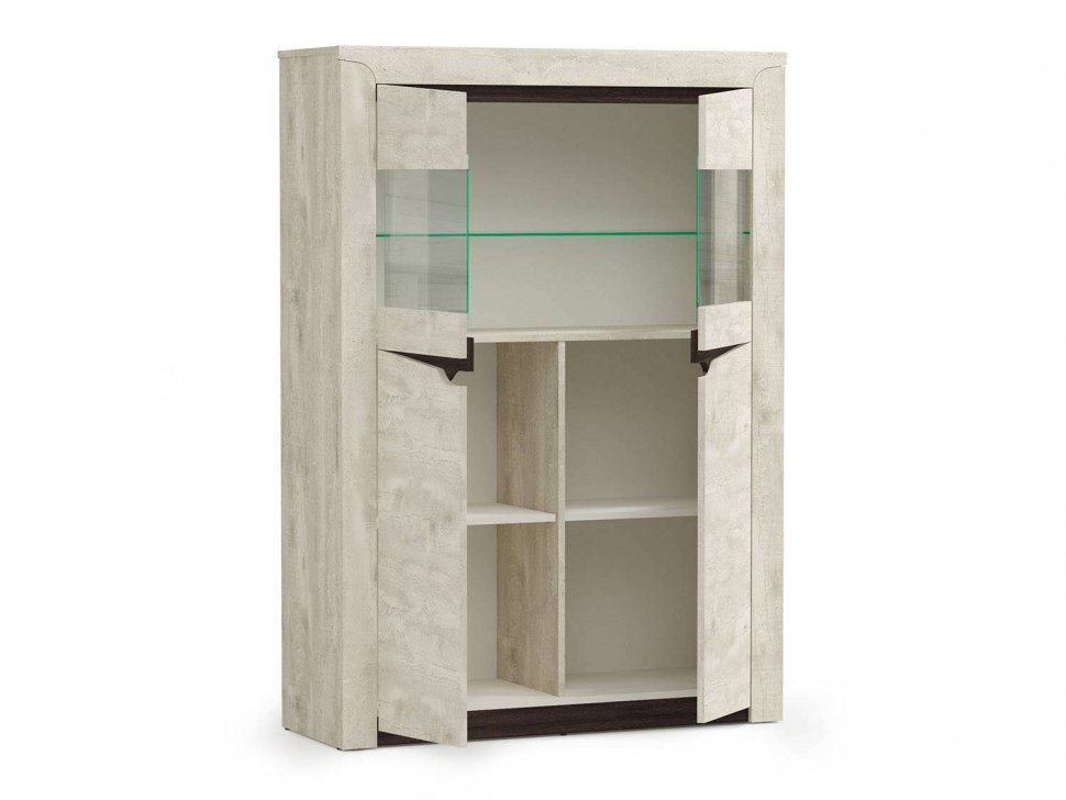 33.15 Лючия шкаф комбинированный бетон/венге