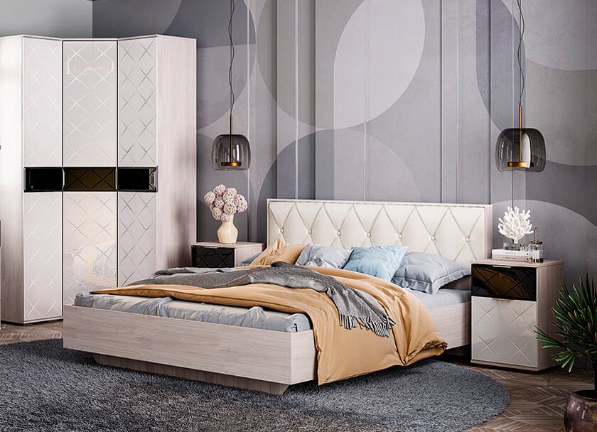 Тумба прикроватная Кимберли ТБ-02 Семья Мебелони (БТС)