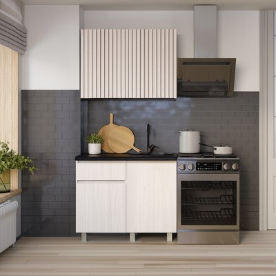 Кухня Тренд 1 м, Ясень белый