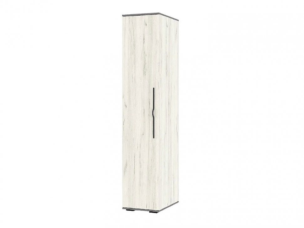 Бастион Шкаф однодверный / Дуб Крафт Белый / Серый Шифер