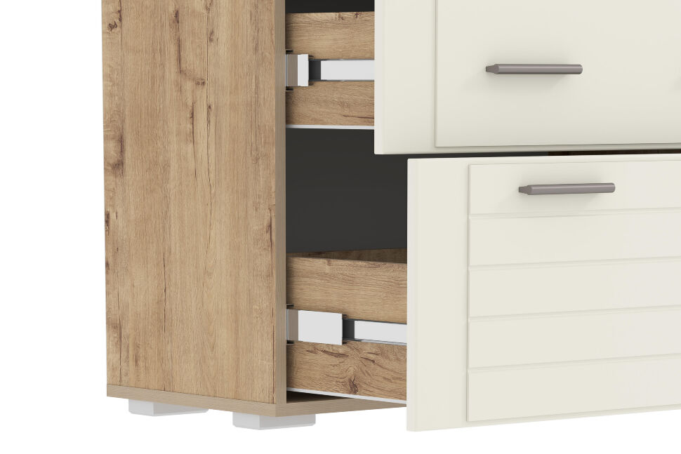 Спальня Livorno 3 дуб бунратти / софт панакота