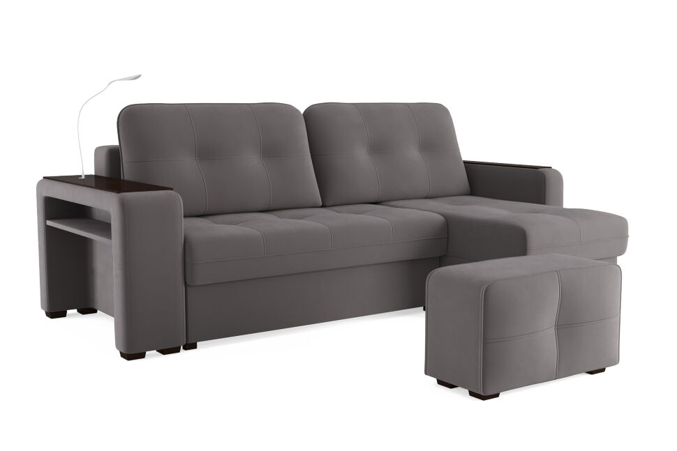 Диван угловой Smart 4 Б4-2Т-1Пф-Б3 Велюр Velutto 19