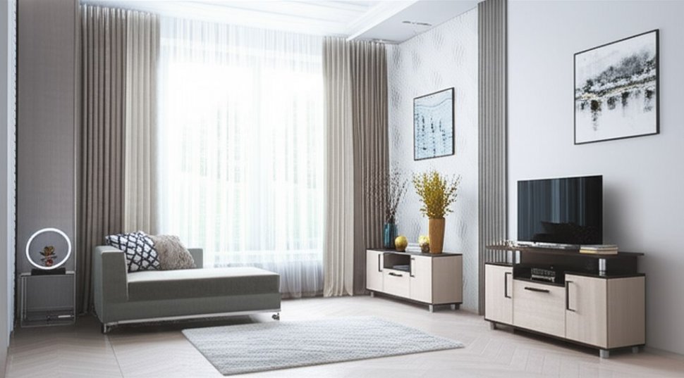 Тумба под телевизор 003 С, венге/дуб молочный