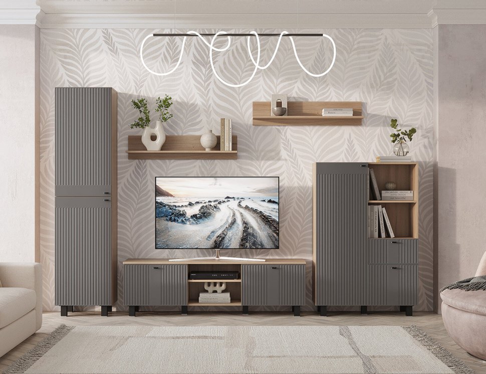 Полка Олива АН-01(БТС) Дуб Каньон